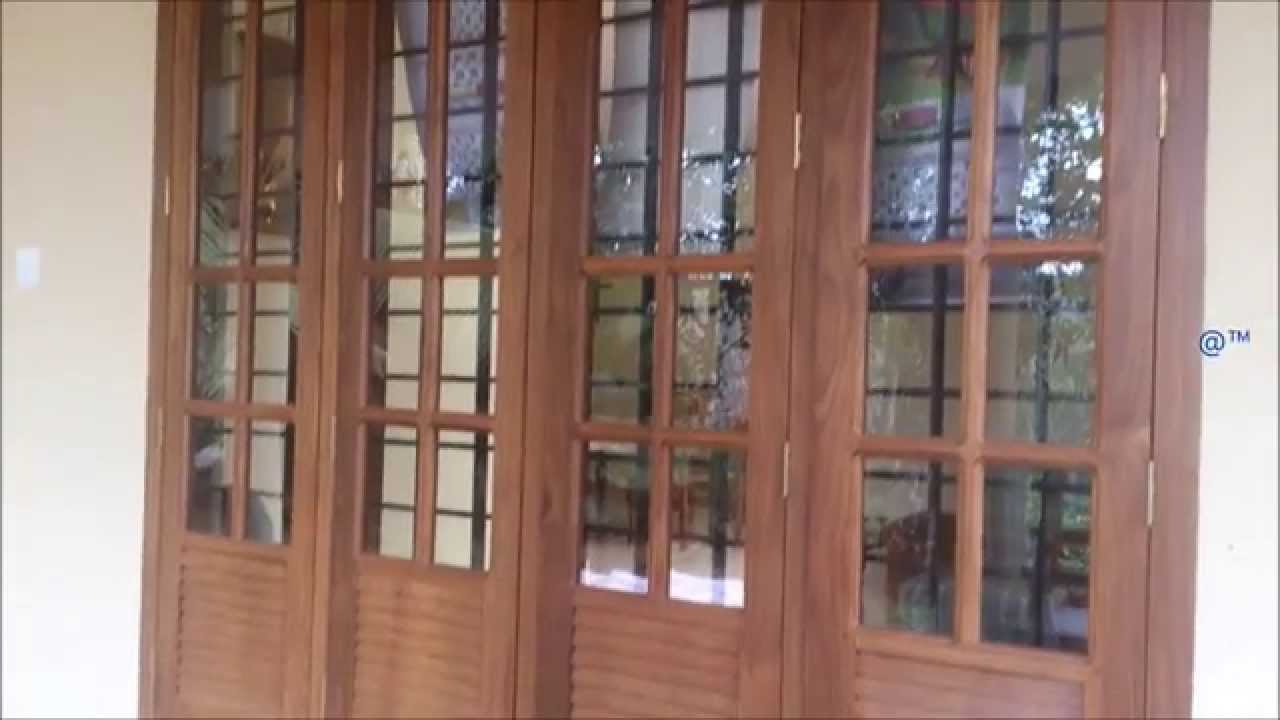 2 And 3 Panel Wooden Window Design YouTube