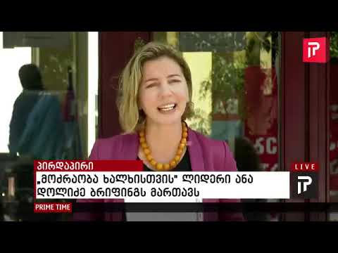 ანა დოლიძე-,,მოძრაობა ხალხისთვის'' ბრიფინგი კულტურული მემკვიდრეობის დაცვის სააგენტოსთან (2020.05.28)