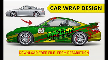 How to make Eye-Catching Car Wrap Design in Adobe illustrator - Decal Design - Vehicle Graphics