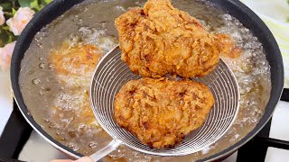 بروستد الدجاج المقرمش بطريقة المطاعم الشهيره قرمشة وطعم لا يقاوم مع كل أسرار نجاحها