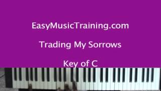 Video thumbnail of "I'm Trading My Sorrows / Key of C / EasyMusicTraining.com"