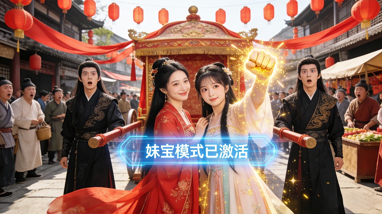 穿越到古代變身寵妹狂魔！ 為和妹妹永不分開，她竟直接勾引妹夫的親哥！ 新婚當夜竟溜去妹妹婚房黏人，全程爆笑反轉超上頭！！ #短劇 #逆襲 #反轉 #穿越