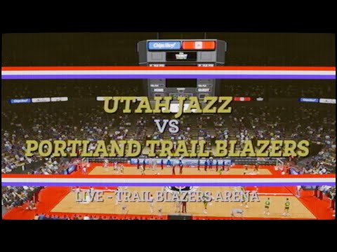 1980s NBA Season Utah Jazz Vs Portland Trail Blazers NBA 2k23 Simulation