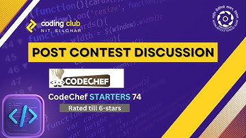 CodeChef Starters 74 Discussion | A,B,C,D,E,F (Div 2)