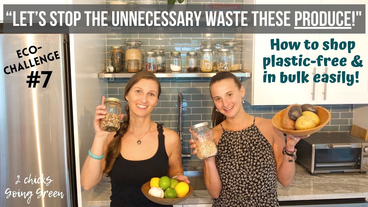 Plastic-free grocery shopping! Zero waste & low waste ecofriendly produce & bulk buying tips!