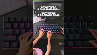 REDRAGON GIANT KEYBOARD &amp; OFFICE MEMES⌨️👔 #bestfriend #keyboard #redragon #giant #gamingkeyboard