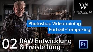 02 Portrait Composing Photoshop Freistellen Mit Pfaden Raw Entwicklung Hd German Youtube