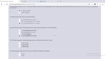 Gotranscript MCQ and audio answers 21/05/2020