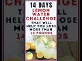 14 days lemon water challenge||Help you lose more than 14 pound