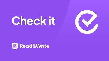 Read&Write for Google Chrome - Check It Overview