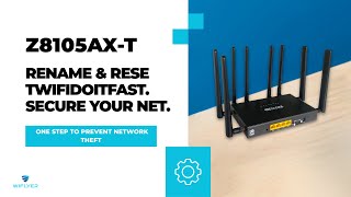 How To Change Wifi Name & Pword On Z8105Ax-T Unlock 5G Wifi 6 Power