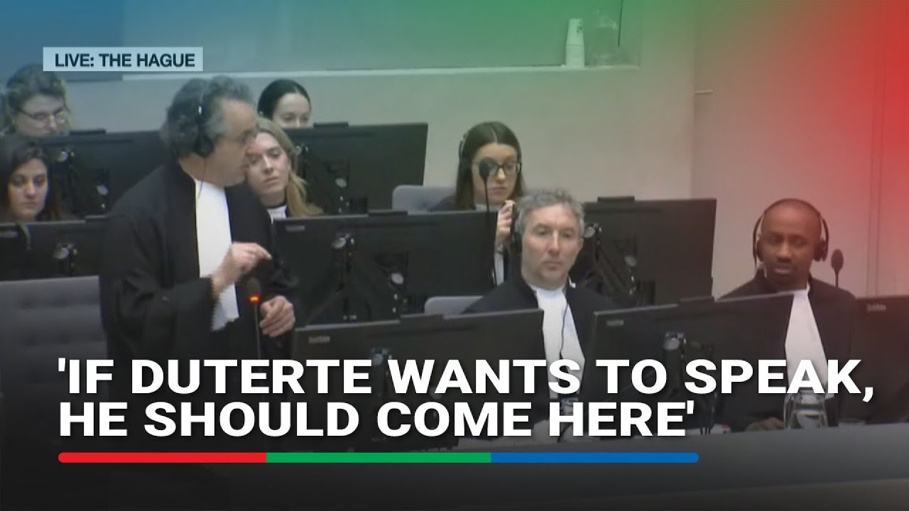 ICC prosecution wants Kaufman's alleged conversation with Duterte removed from record | ABS-CBN News