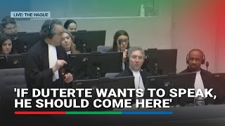 Icc Prosecution Wants Kaufmans Alleged Conversation With Duterte Removed From Record  Abscbn News