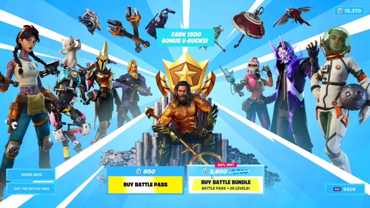 MAX TIER BATTLE PASS -  FULLY UPGRADED SKINS (ALL TIER 100 REWARDS) Fortnite Season 3 Chapter 2