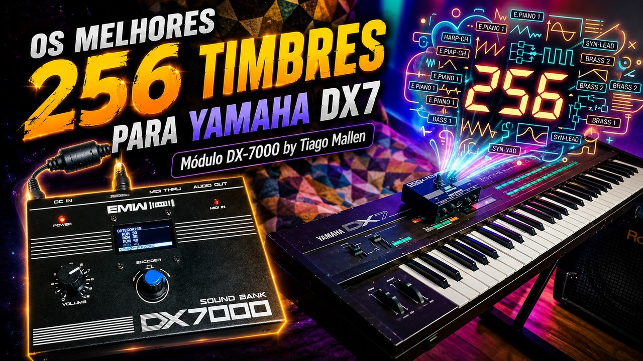 Pack with 256 sounds for Yamaha DX7. DX-7000 by TIAGO MALLEN #dx7