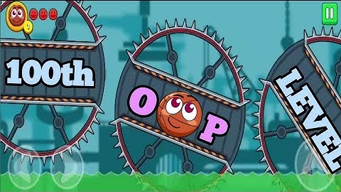 100th LEVEL is OOPP and AWESOME in Red Bounce Ball Heroes with Voice .