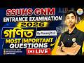 SSUHS GNM Nursing Entrance Exam 2026 || GNM science class | Mathematics important  for GNM Exam 2026