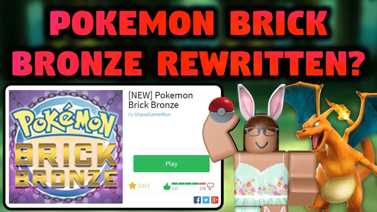 Pokemon Brick Bronze Is Back Roblox Youtube - how to get robux back from pokemon brick bronze
