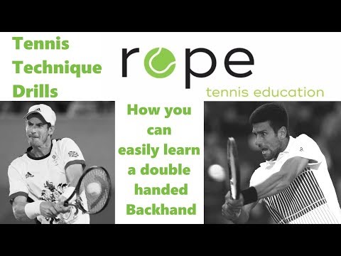 Tennis Technique Drills - Windshield Wiper double-handed Backhand  Progression