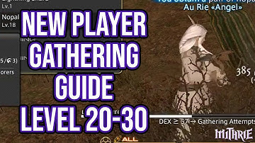 FFXIV 2.57 0619 New Player Gathering Guide Level 20 to 30