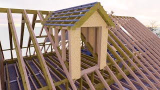 How to build a roof gable dormer window