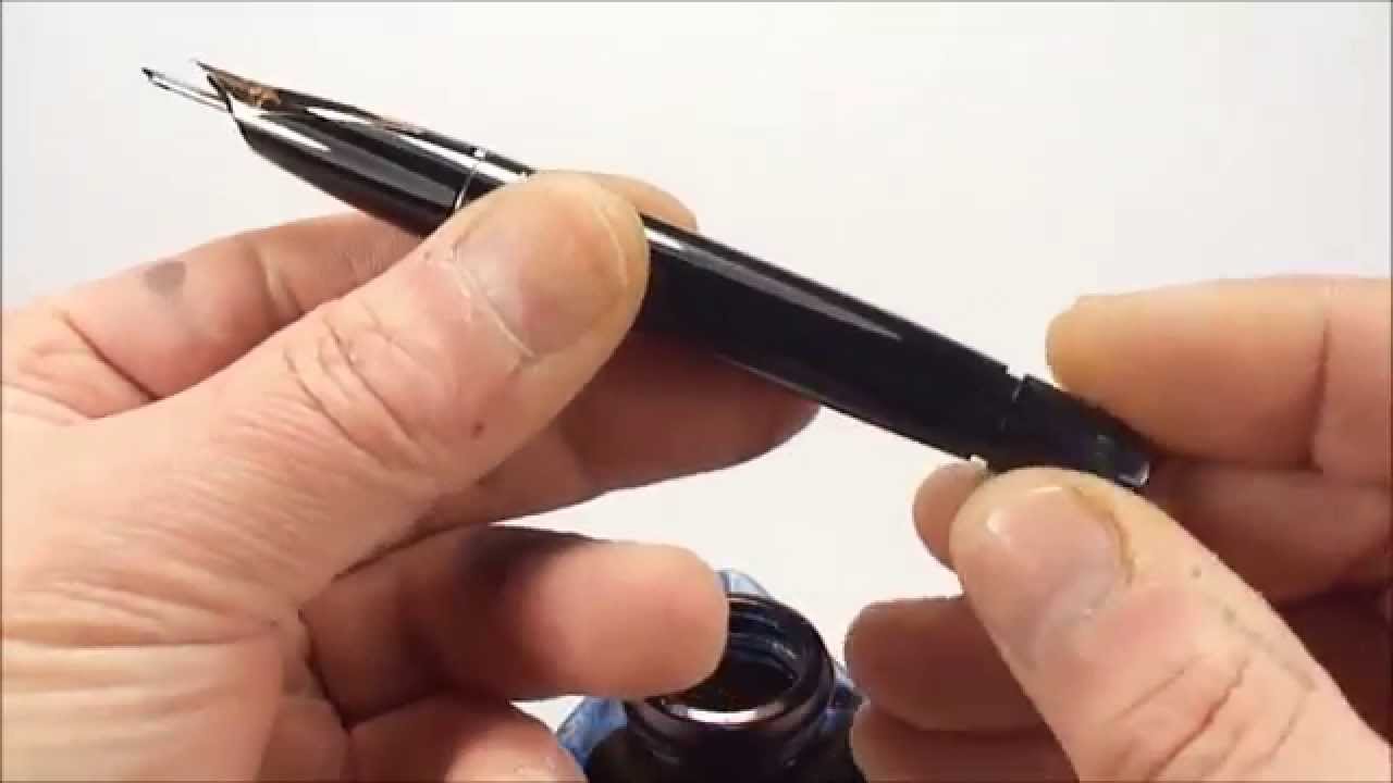 How to fill a Sheaffer PFM fountain pen. 