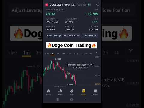 #DogeCoin Live Trading Profit | $1000 Trading Profit | Binance Future Trading #shorts