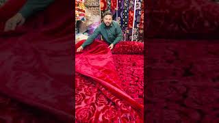 part 11 03184547968Azam market     luxury Bed cover 4pcs set Blanket 2 ply  Bed cover pillow case