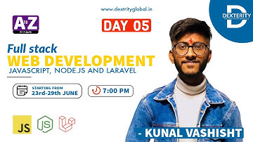 [LIVE] DAY 05 - FULL STACK WEB DEVELOPMENT using Java Script & Nodejs| COMPLETE 7-days free bootcamp