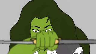 She hulk transformation animation|she hulk meets lady thanose@artbyarun01