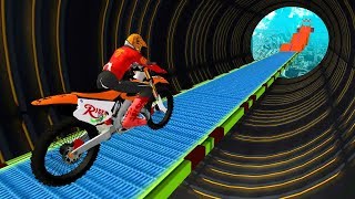 SUPER BIKER SKY TRACK RIDER GAME - Dirt Motor Bike Racing Games For Android - Android Games Download screenshot 2