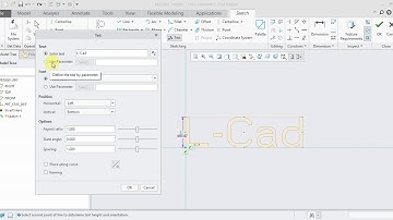 CREO 5.0 Tutorial Tamil 12 : Text | Sketch | creo