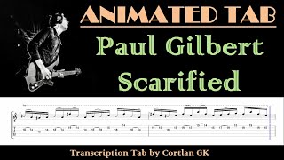 Paul Gilbert - Scarified - ANIMATED TAB by Cortlan GK