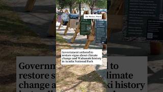 Government ordered to restore climate signs in Acadia