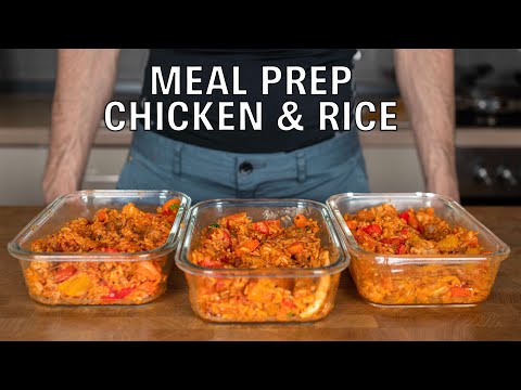 Meal Prep MASSIVE Chicken and Rice Low Calorie High Protein