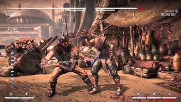 Mk XL Scorpion Spear combos (Corner)