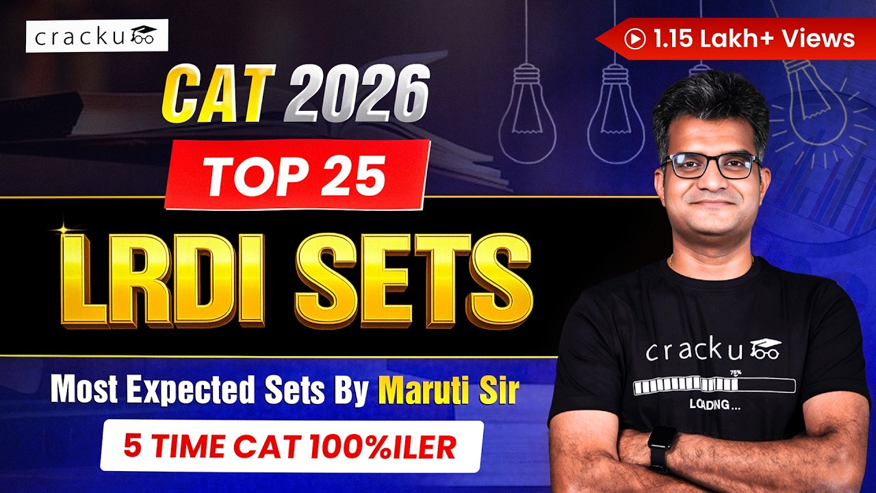 CAT 2026 LRDI Top-25 Sets 🔥 CAT Most Expected Sets By Maruti Sir (CAT ...