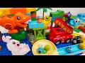 Satisfying Building Blocks Marble Run A hugely popular ! Fire trucks, rabbit and dinosaur course.