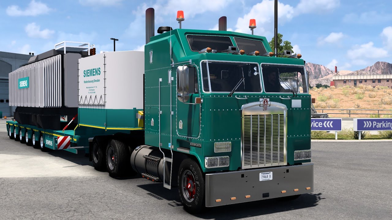 Kenworth K100  | Siemens Transformator (209,439 lb) | Elko To Oakland | American Truck Simulator