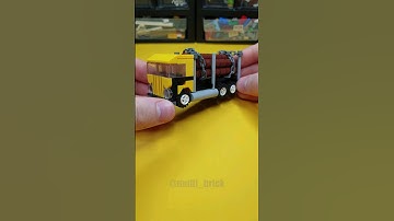 LEGO tutorial wood truck #lego #tutorial #multibrick #shorts