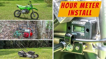 How to Install an Hour Meter on a Dirt Bike (or Generator / Pump / Mower)