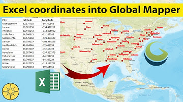 Importing Excel coordinates into Global Mapper