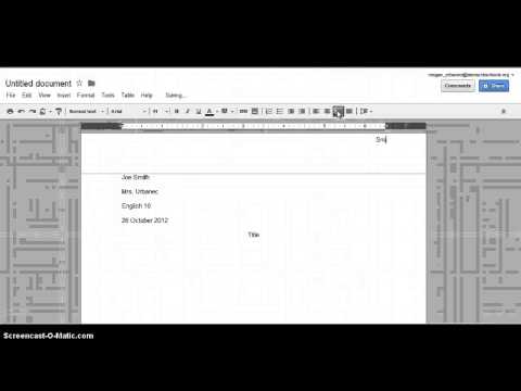 MLA Format Google