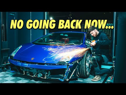 Fitting A 30k Liberty Walk Bodykit To Our 2JZ Drift Lambo