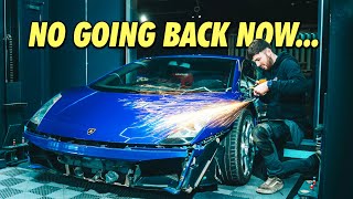 Fitting a $30k Liberty Walk bodykit to our 2JZ drift Lambo…