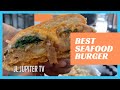 The best Seafood Burger I've ever had. Burger Bar Camden, NJ [JL Jupiter TV]