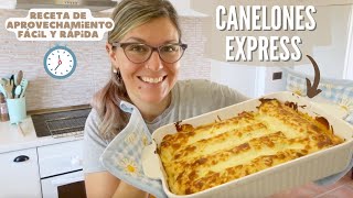 CANELONES Express SÚPER Fáciles y Rápidos ¡NO TIRES LA CARNE!