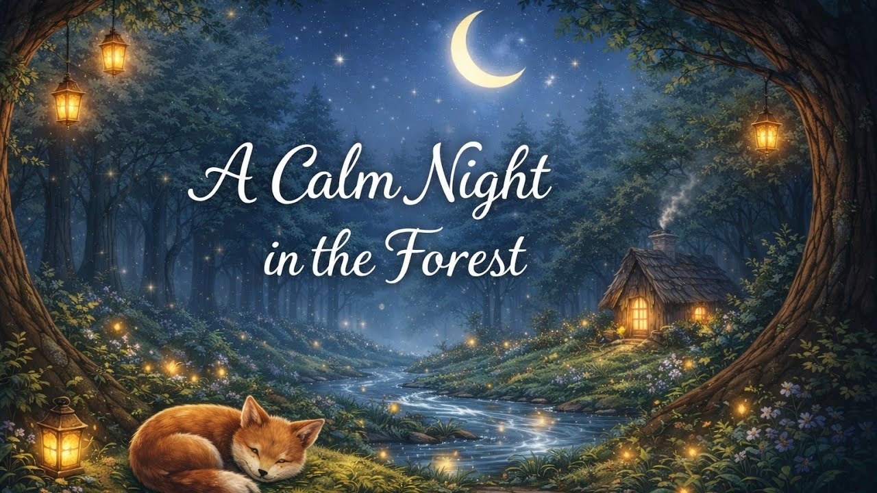 A Calm Night in the Forest 🌙 | Bedtime Story in Slow English”
