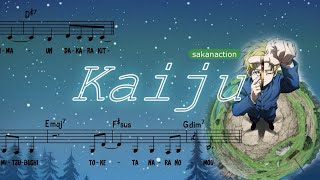 sakanaction - Kaiju (Sheet Music w/Lyrics Rom, Eng)