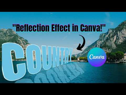 How to Create Image Reflection Effect in Canva|Canva Reflection Effect Tutorial for Beginners